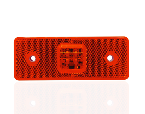 SIDE MARKER DİKDÖRGEN SML02R 4 LED/KIRMIZI/10-30VON - Soket Çıkışlı