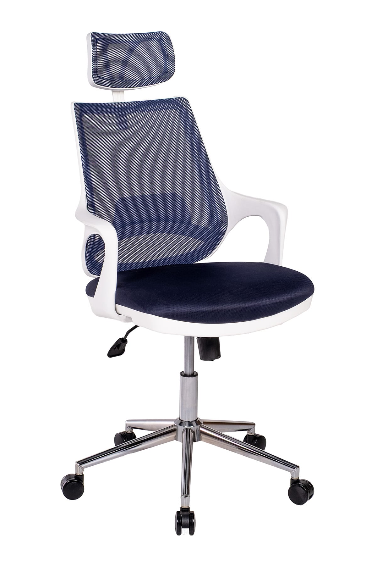 Ofisbazaar Buya Beyaz Fileli Ofis Koltuğu | Ergonomik ve Modern Tasarım Lacivert