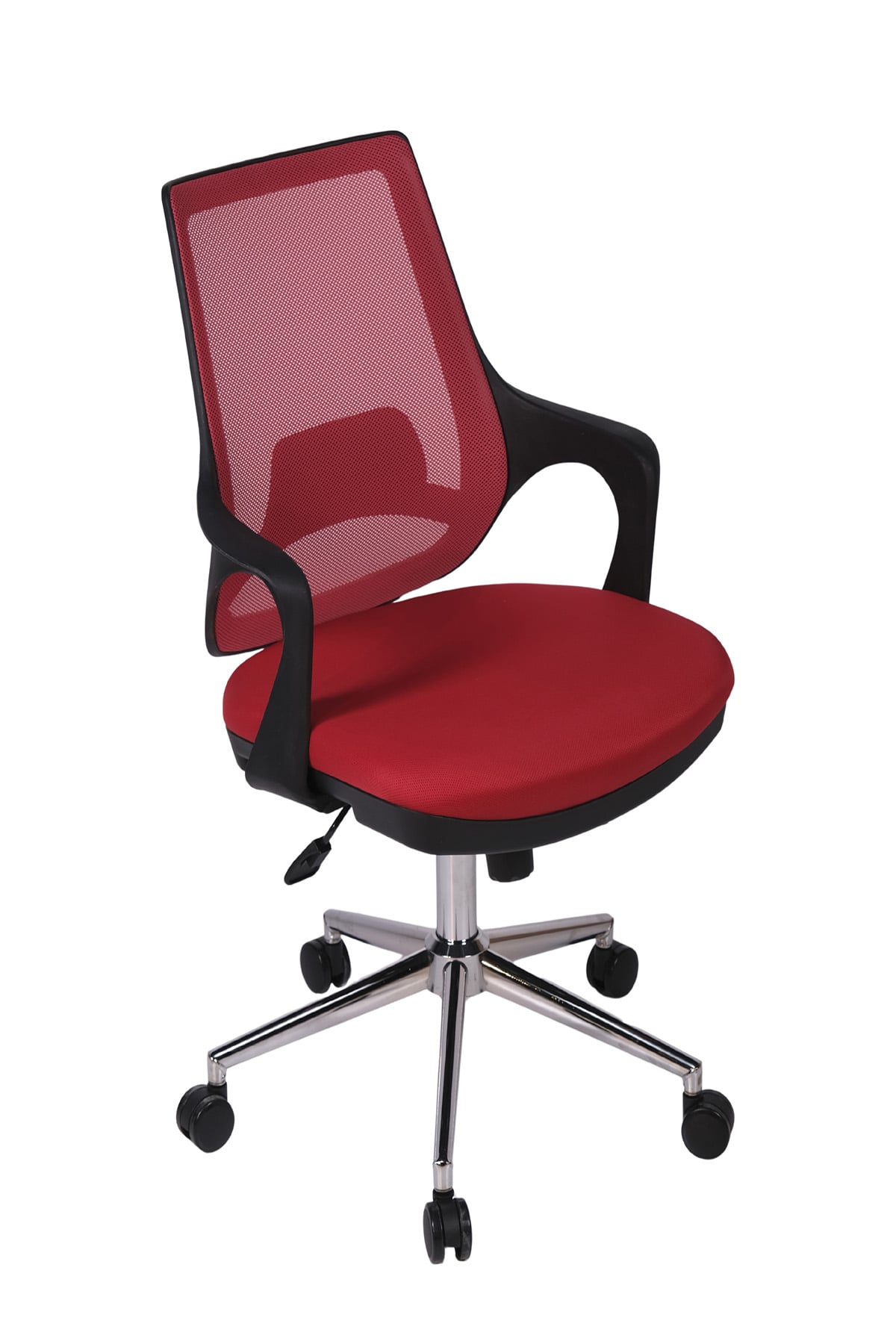 Ofisbazaar Buya Fileli Çalışma Koltuğu | Ergonomik Şef ve Toplantı Koltuğu Kırmızı