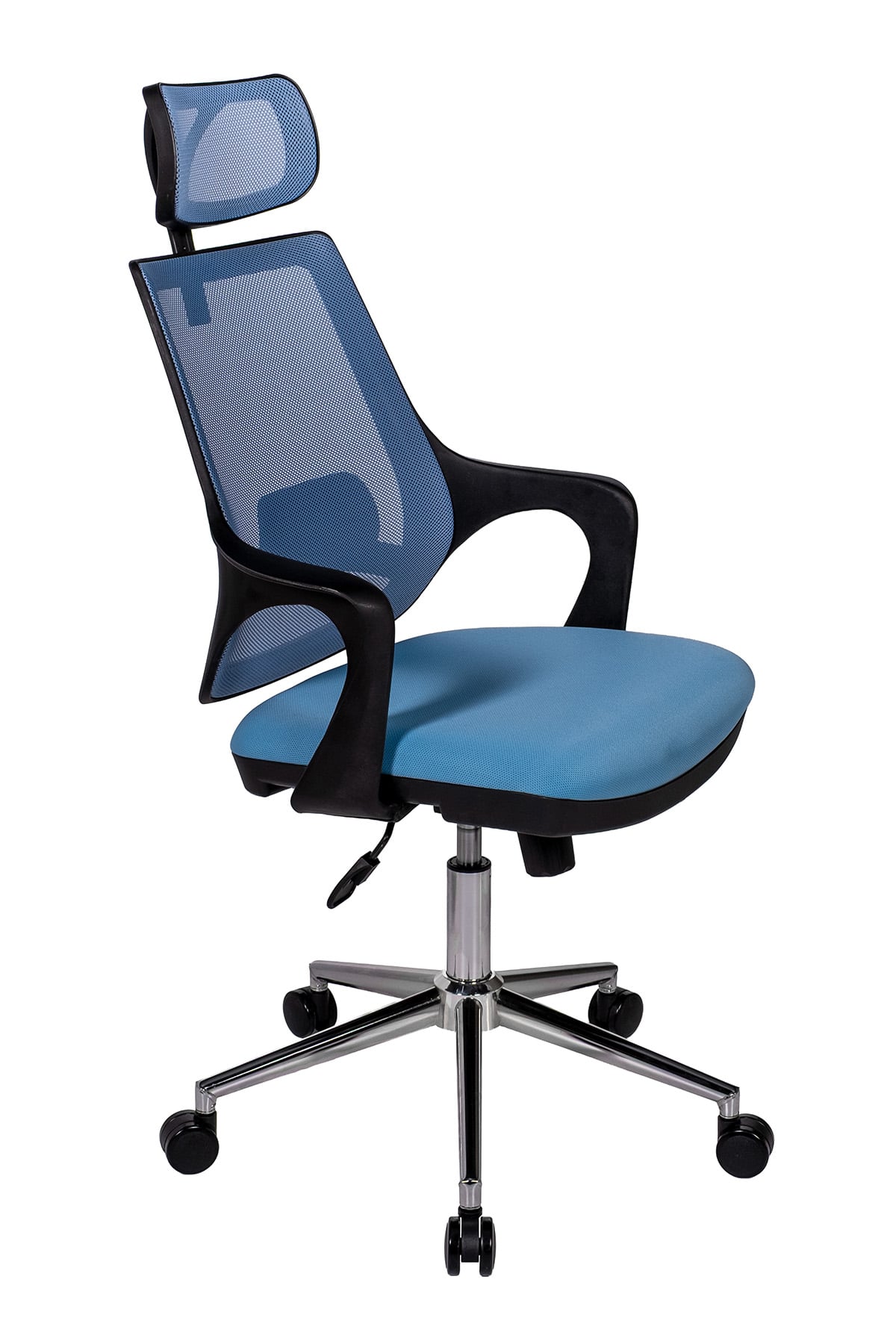 Ofisbazaar Buya Fileli Ofis Koltuğu | Ergonomik ve Modern Tasarım Açık Mavi
