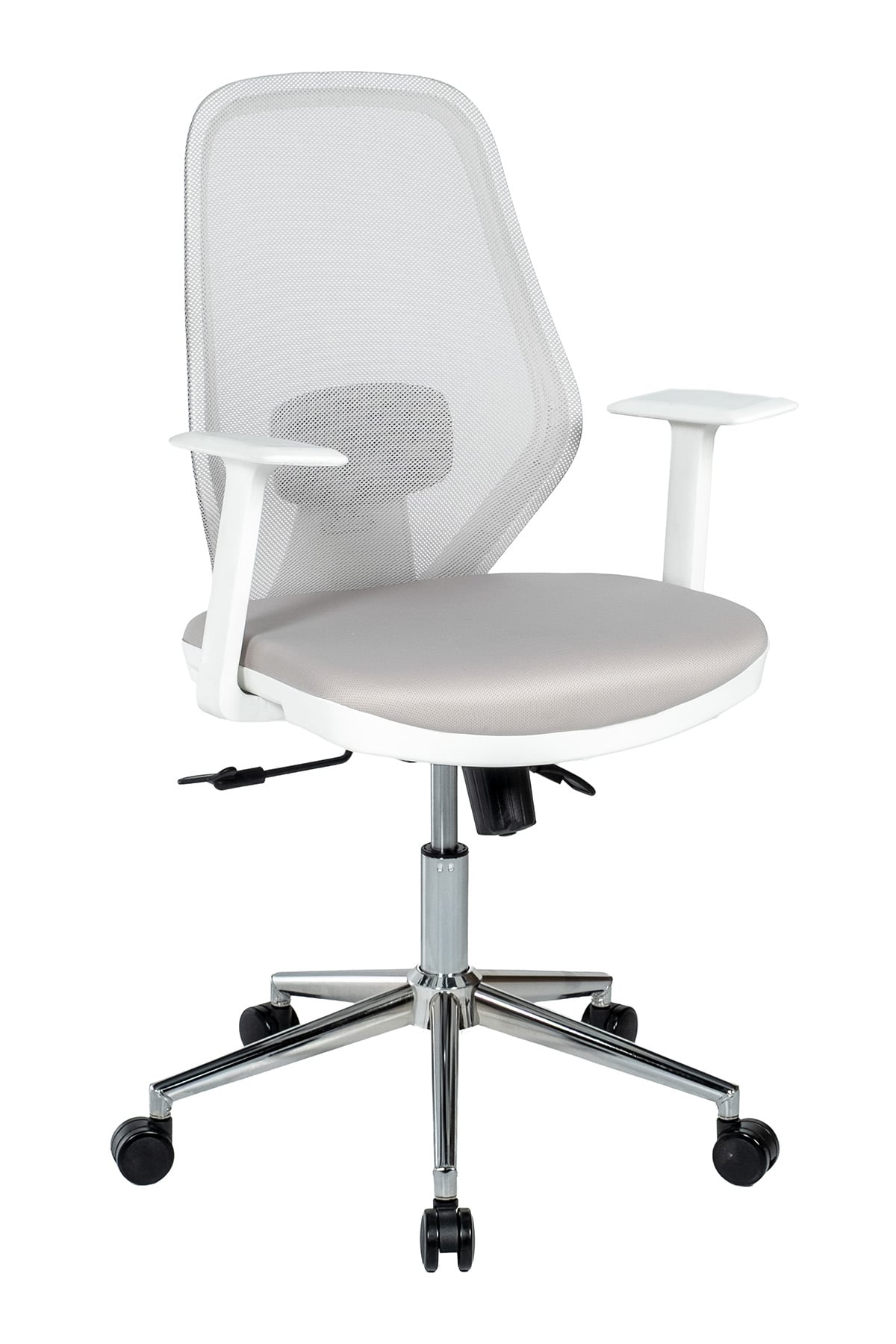 Ofisbazaar Dali Beyaz Fileli Çalışma Koltuğu | Ergonomik Şef ve Toplantı Koltuğu Gri