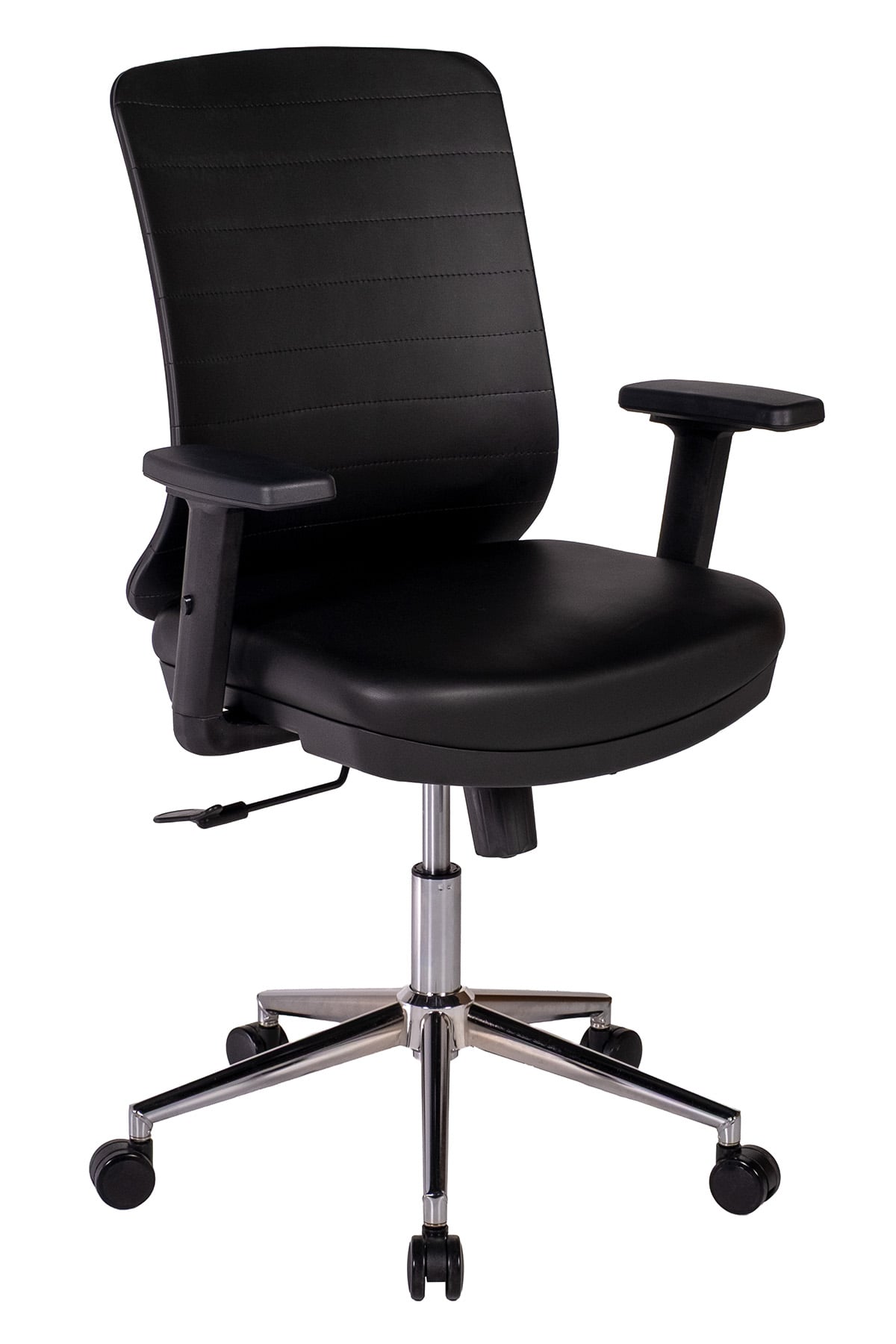 Ofisbazaar UP Deri Çalışma Koltuğu | Ergonomik Şef ve Toplantı Koltuğu Martin 01- Siyah Deri