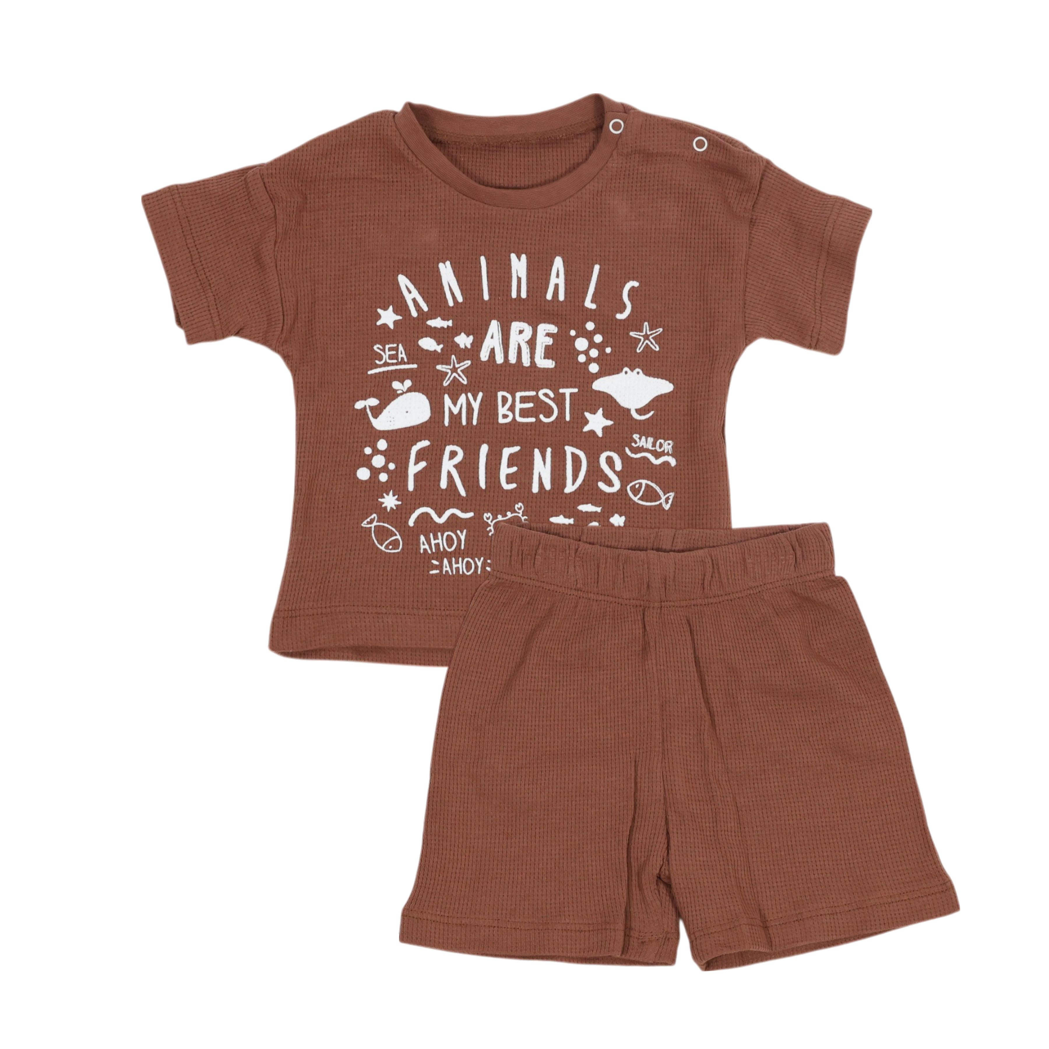 2'li – 3'lü TakımKahverengi Best Friends 2'li Erkek Takım