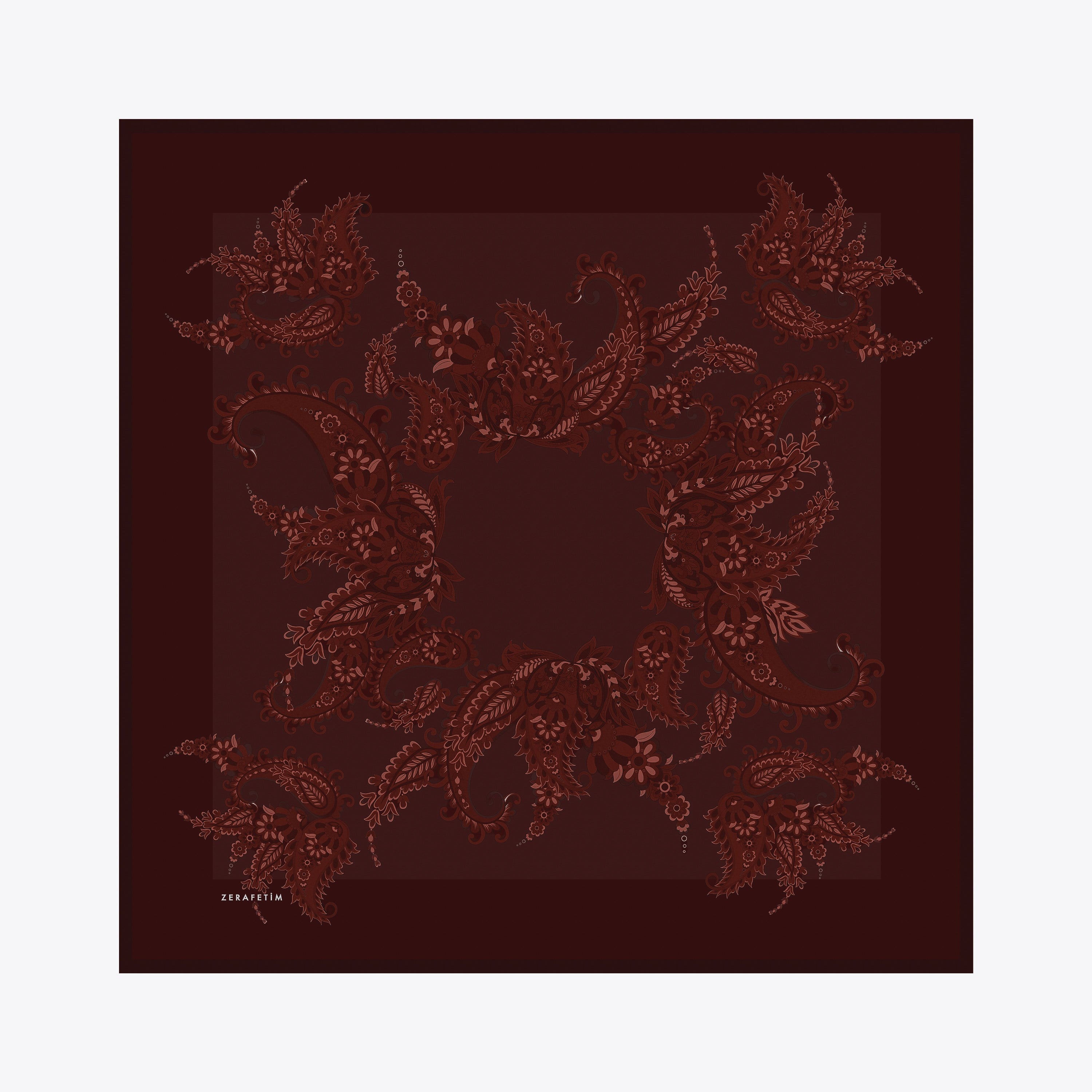 Shawl Desen İpek Twill Eşarp