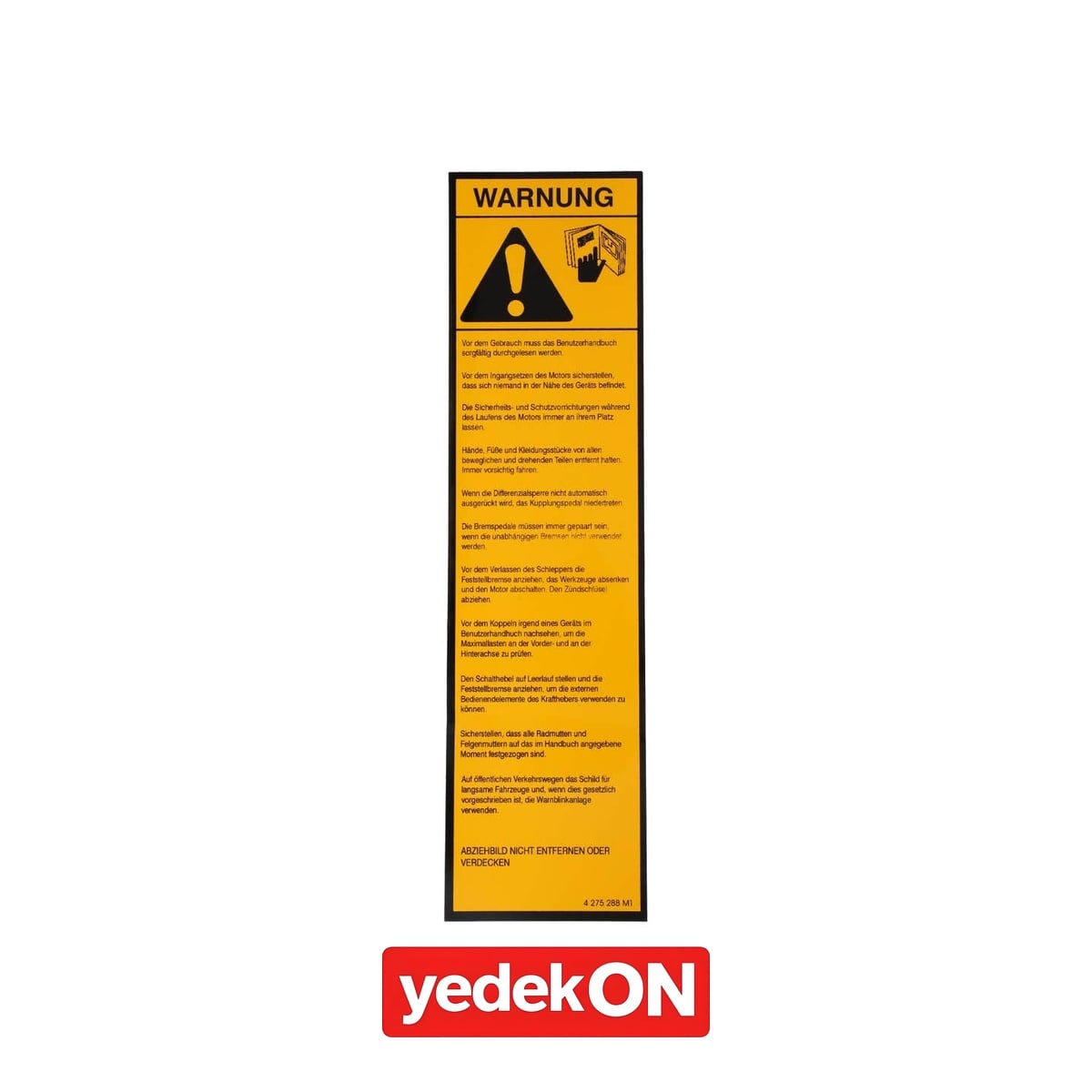 AGCO Dekoratif Etiket - Massey Ferguson | 4275288M1