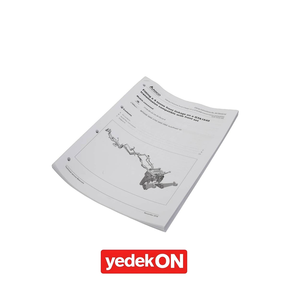 AGCO 4 Tonluk Ön Bağlantı Parçası - Massey Ferguson / Fendt / Valtra | ACT0015710