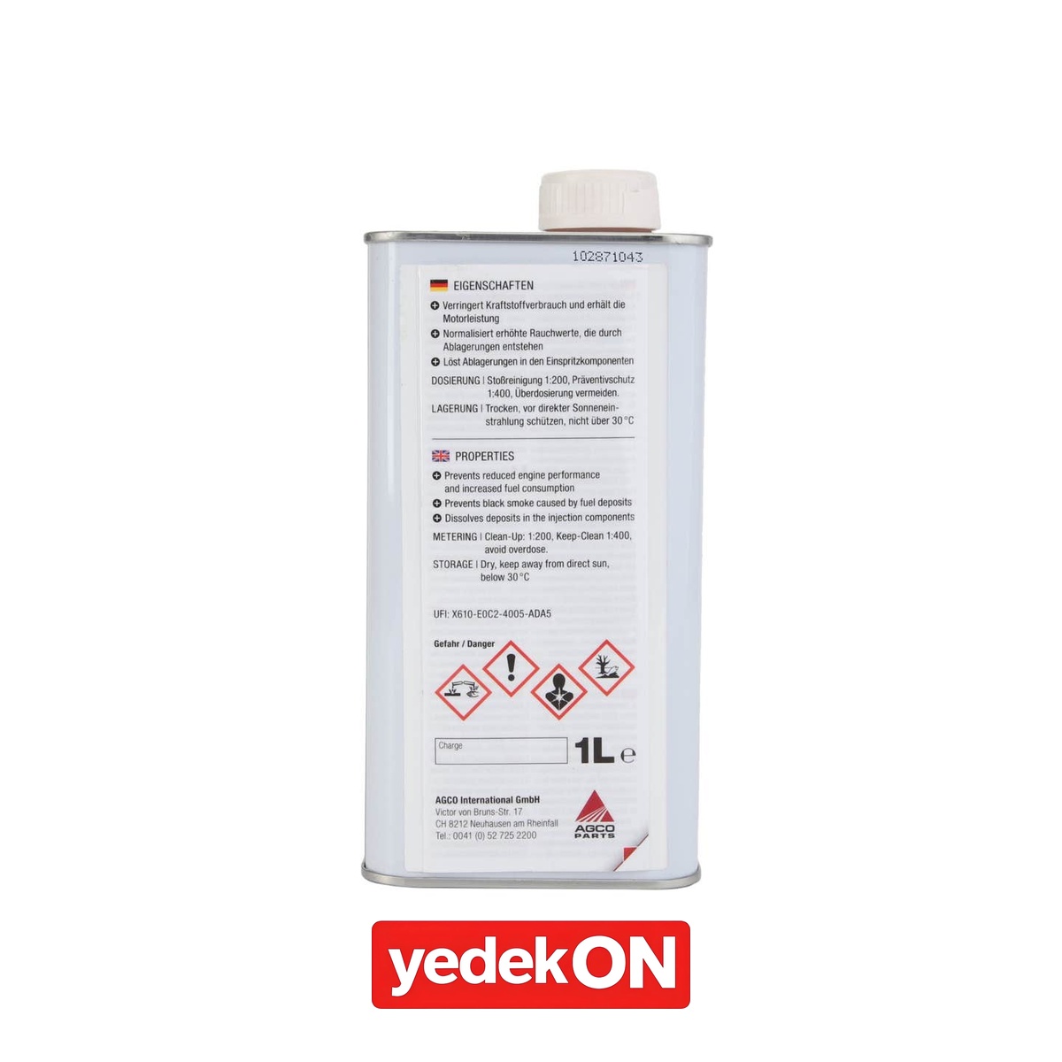 AGCO Yakıt Katkı Maddesi - Challenger | X902010450000