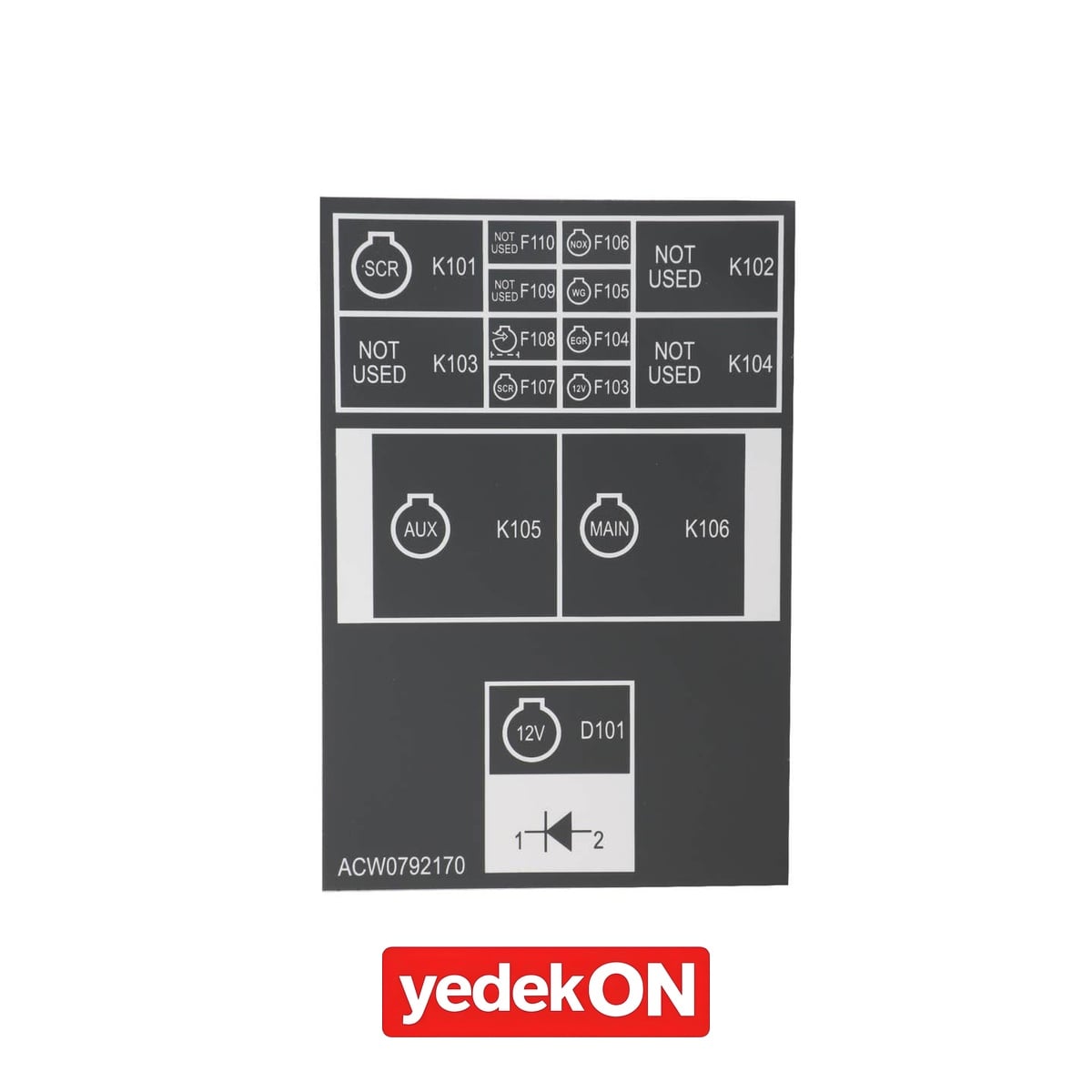 AGCO Dekoratif Etiket - Massey Ferguson / Fendt / Valtra | ACW0792170