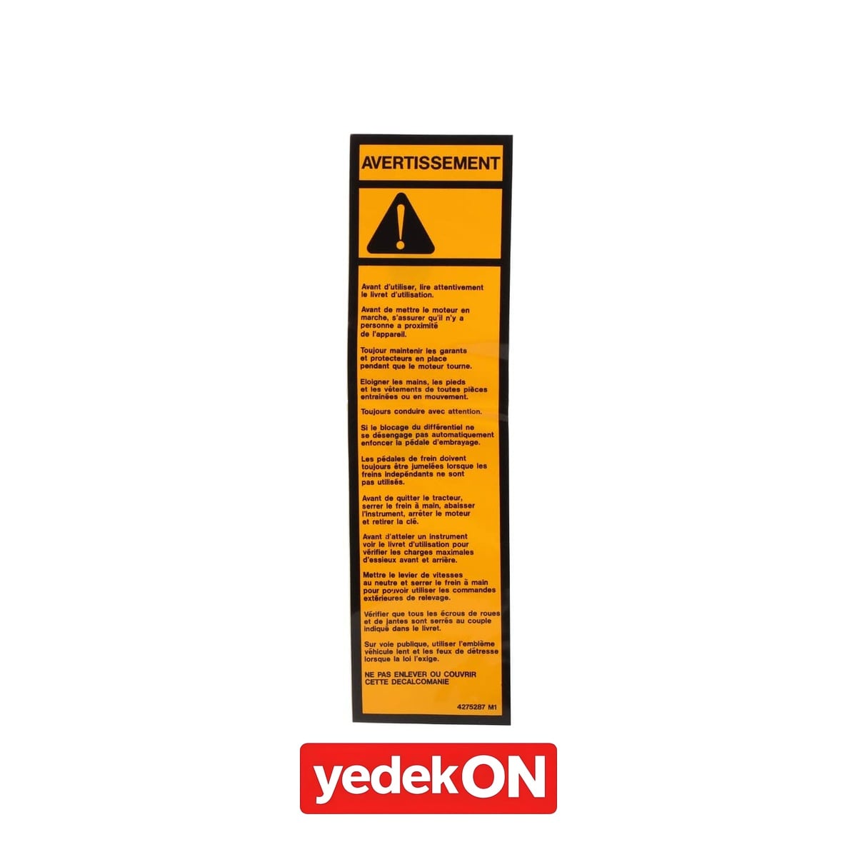 AGCO Dekoratif Etiket - Massey Ferguson | 4275287M1