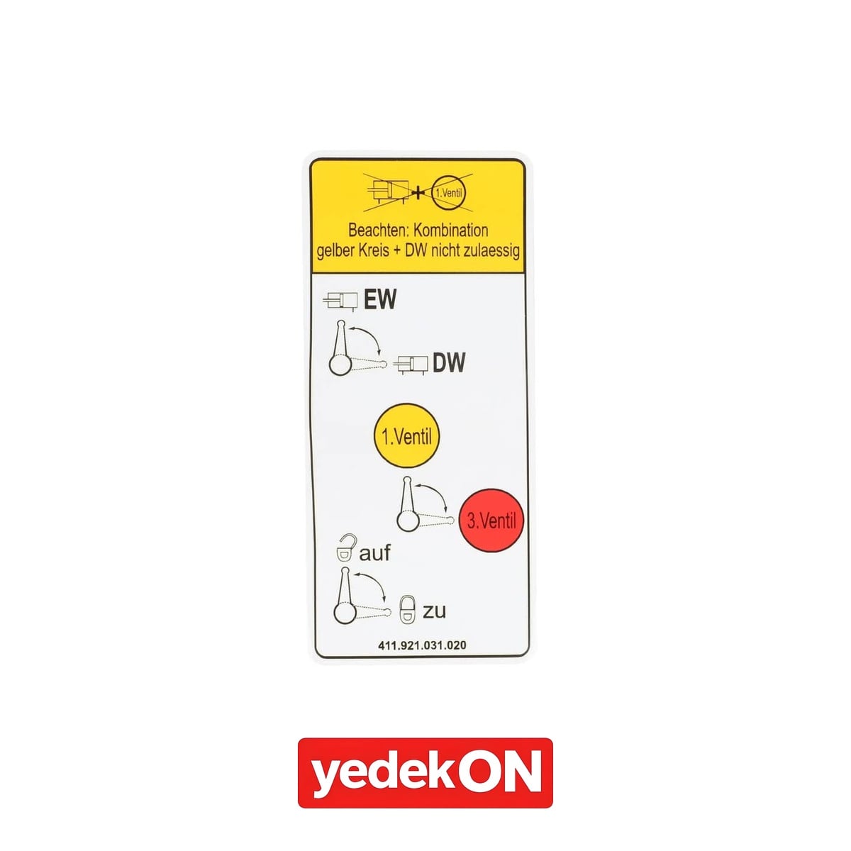 AGCO Talimat Plakası - AGCO | 411921031020