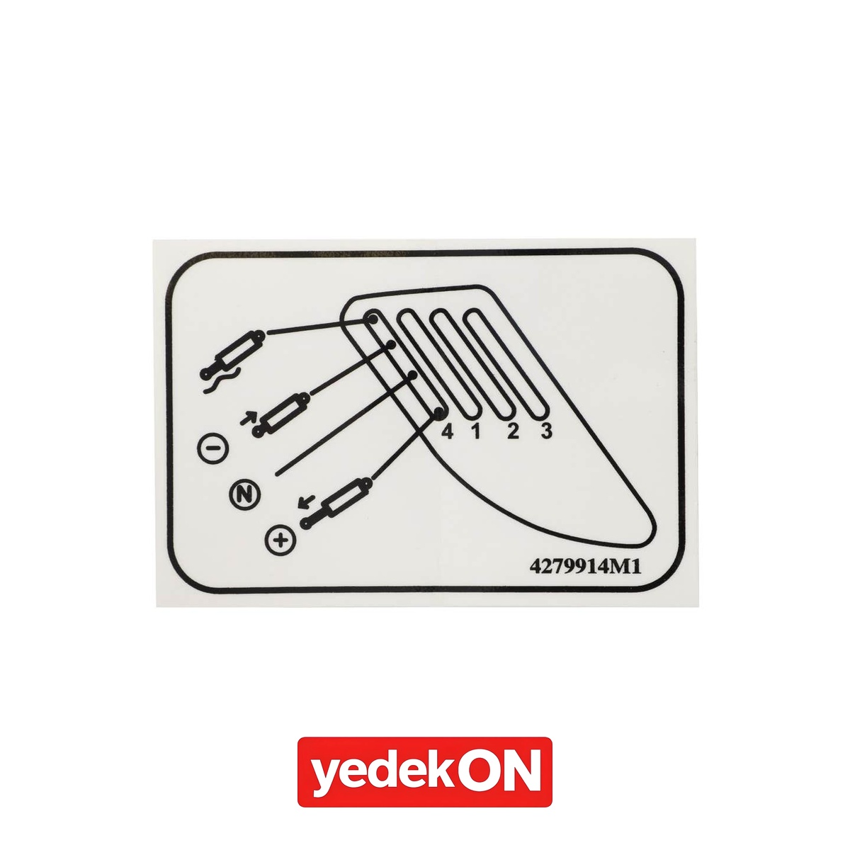 AGCO Hidrolik Kontroller Dekalı - Massey Ferguson | 4279914M1