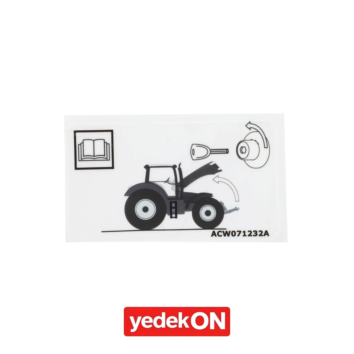 AGCO Güvenlik Etiketi - Massey Ferguson / Fendt / Valtra | ACW071232A