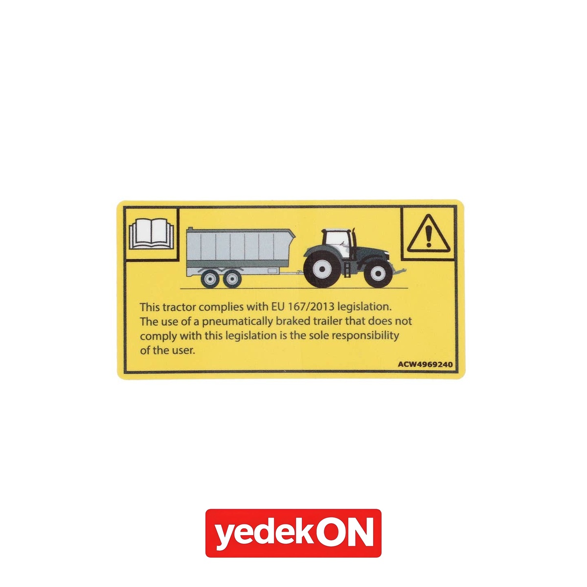 AGCO Güvenlik Etiketi - Massey Ferguson / Fendt / Valtra | ACW4969240
