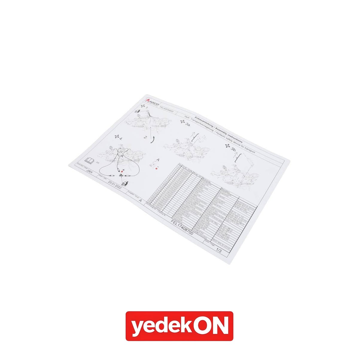 AGCO Teknik Yayın Kılavuzu - Fendt | FEL174087