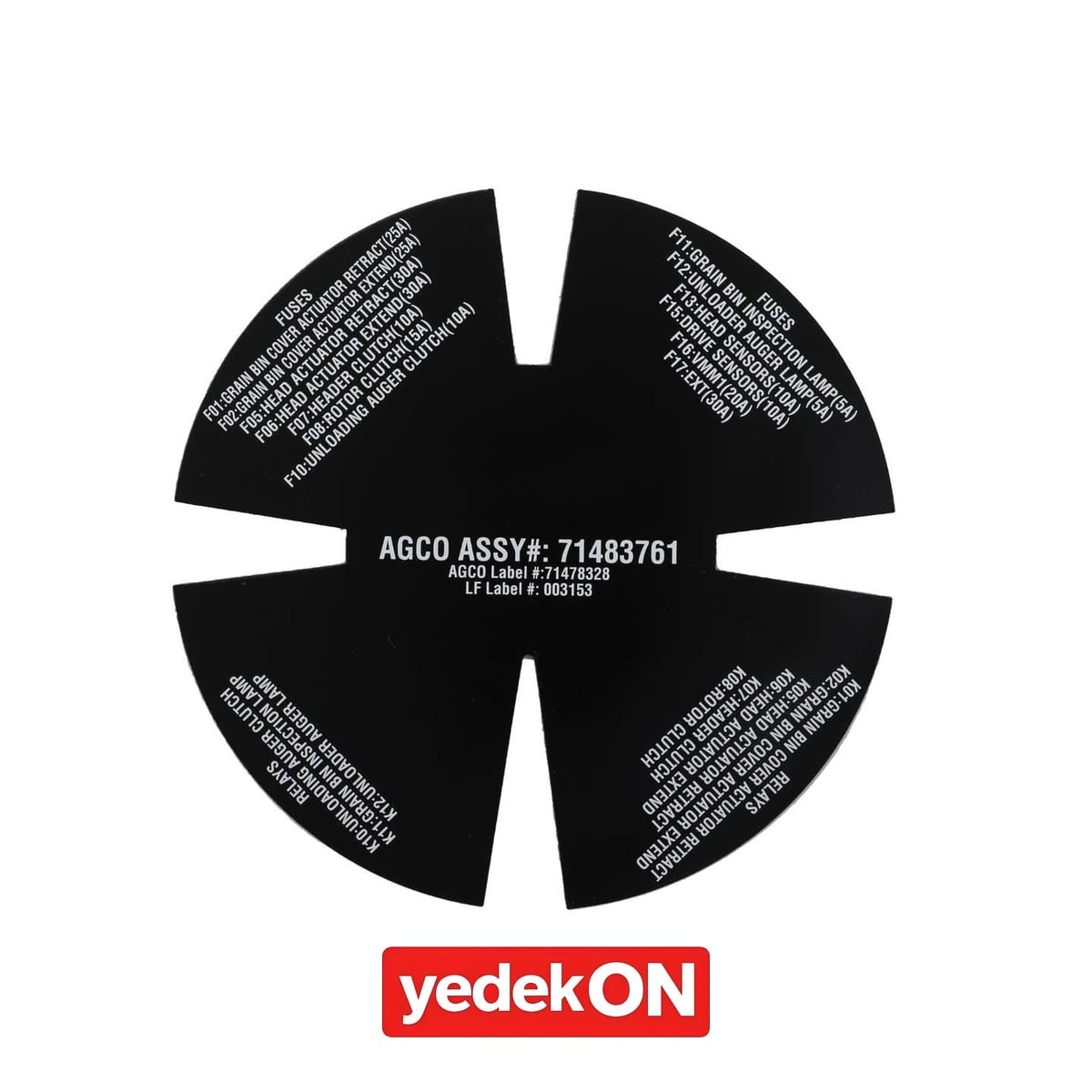 AGCO Dekoratif Etiket - Massey Ferguson / Fendt / Valtra | ACW074055A