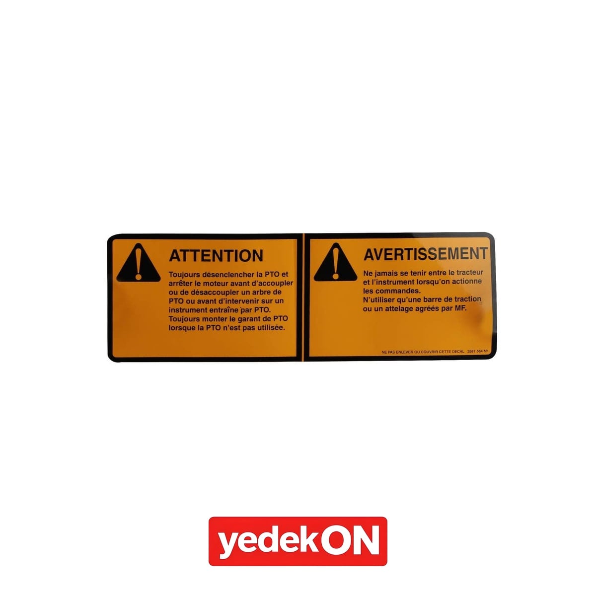 AGCO Dekoratif Etiket - Massey Ferguson | 3581564M1