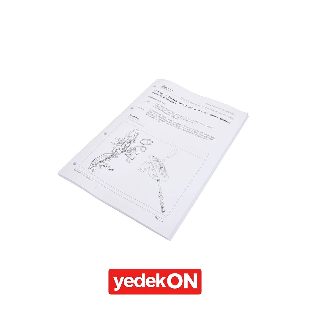 AGCO Dördüncü Spool Valf Bağlantı Parçası (Açık Merkezi) - Massey Ferguson | 4373740M4
