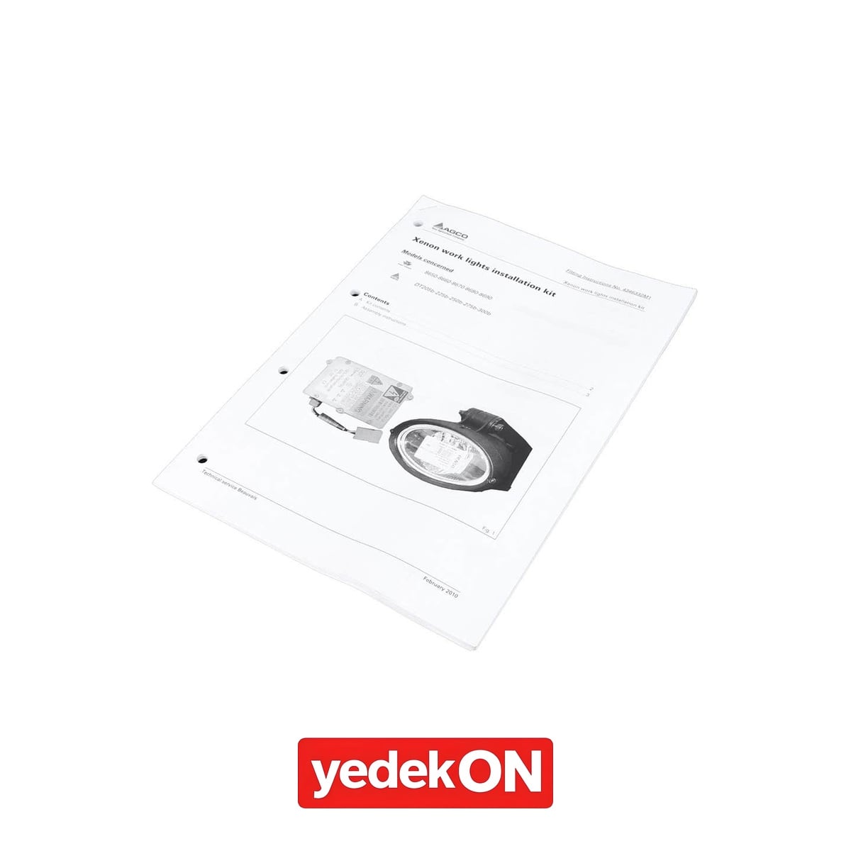AGCO Teknik Yayın Kılavuzu - Massey Ferguson | 4346332M1