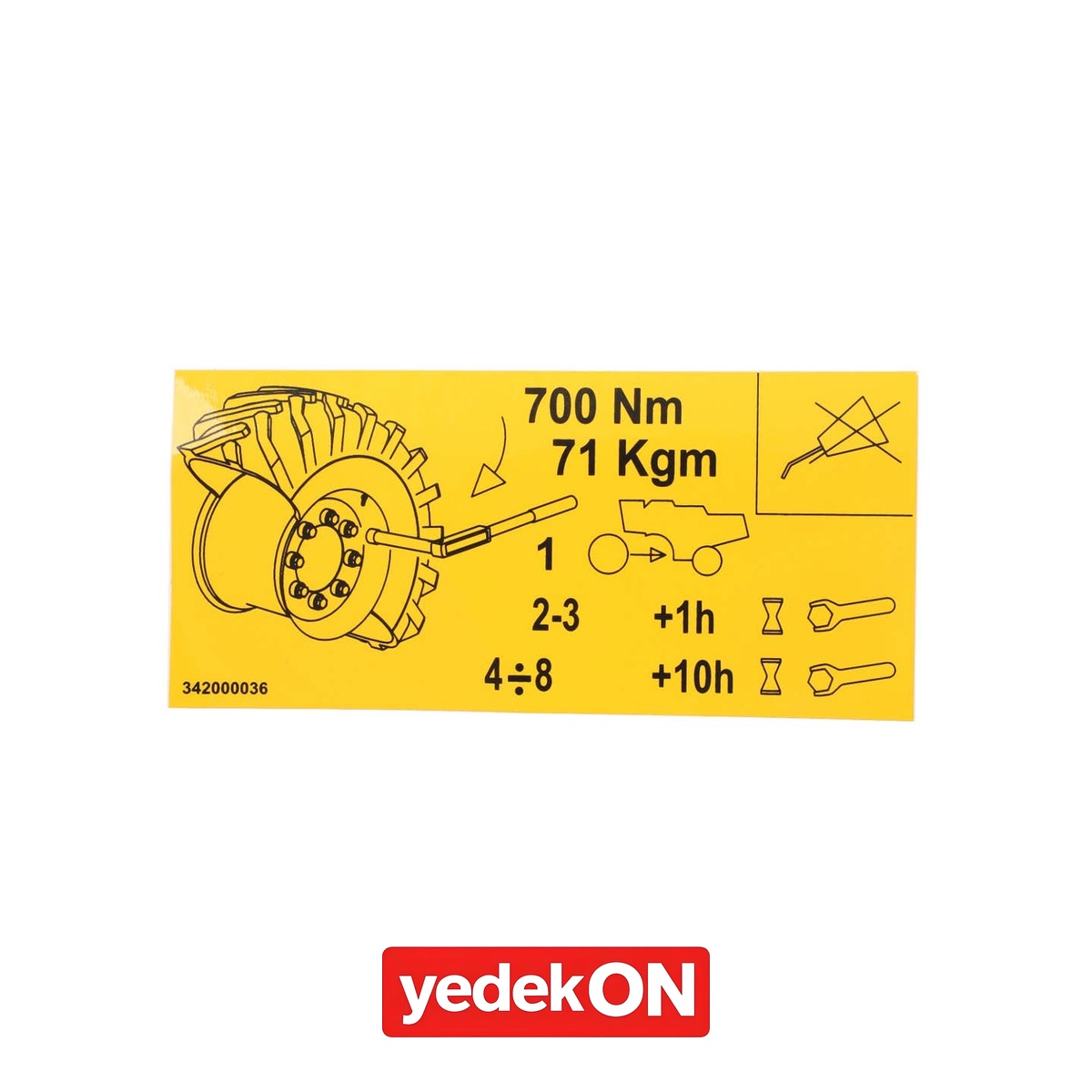 AGCO Dekoratif Etiket - Massey Ferguson | LA342000036