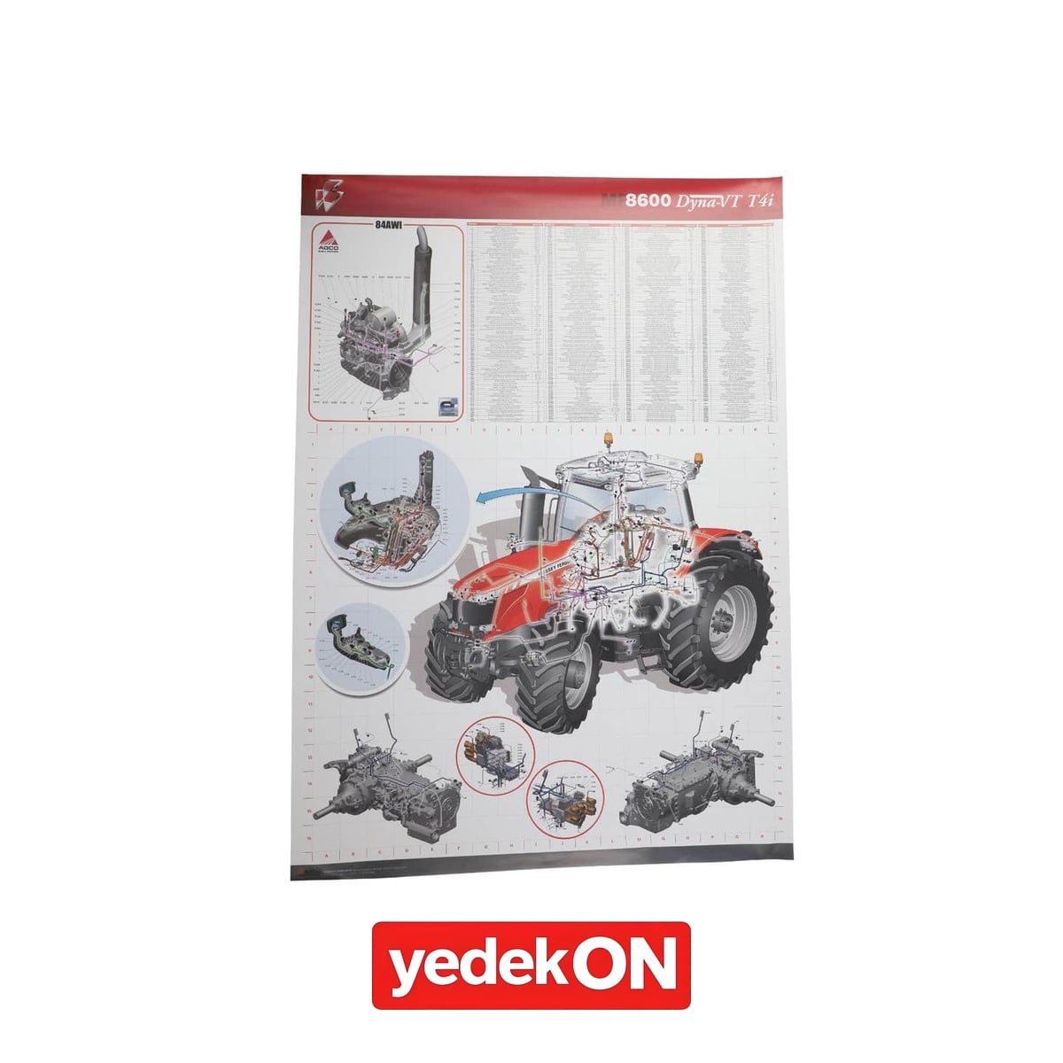 AGCO Teknik Yayın Duvar Grafiği - Massey Ferguson | 4373709M1