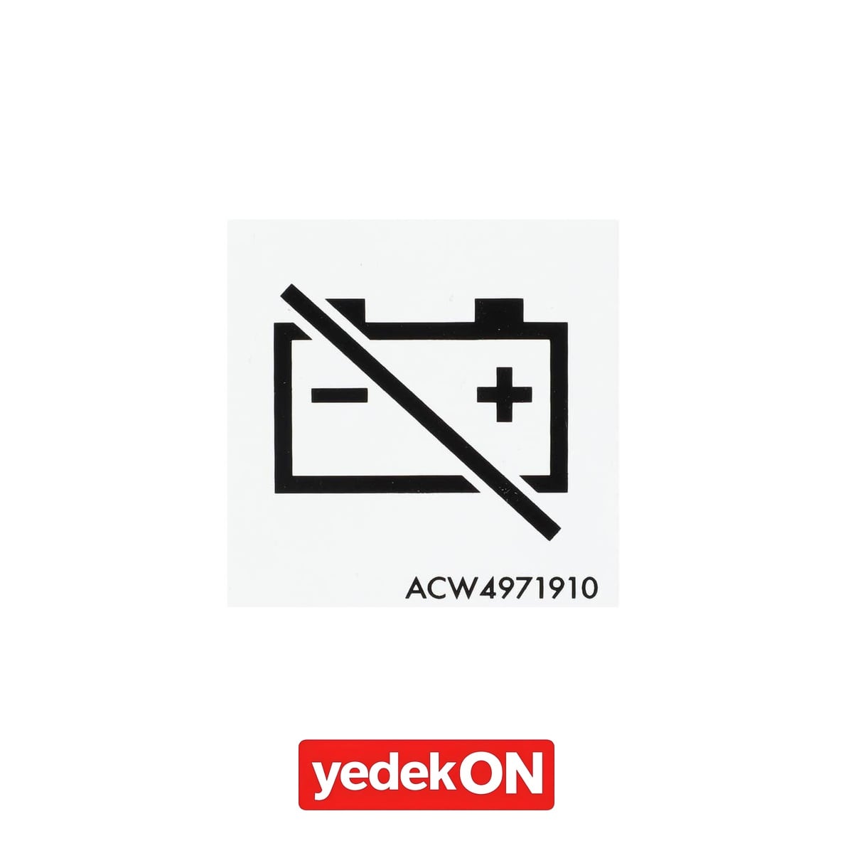 AGCO Akü Tehlike Etiketi - Massey Ferguson / Fendt / Valtra | ACW4971910