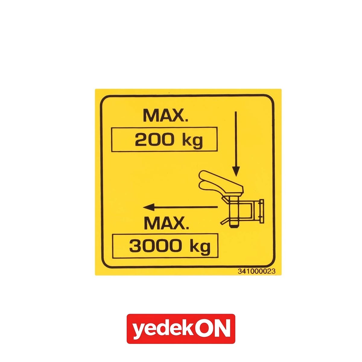 AGCO Güvenlik Etiketi - Massey Ferguson | LA341000023