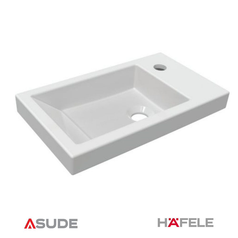 MINIMAL Lavabo,parlak beyaz,455x260mm