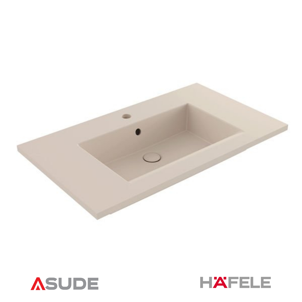 TIERRA 80 Lavabo, mat vizon,815x475mm
