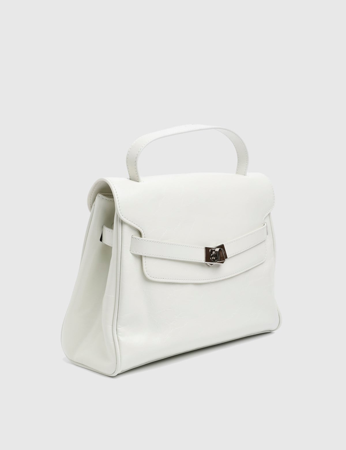 Adorata White Leather Women's Handbag