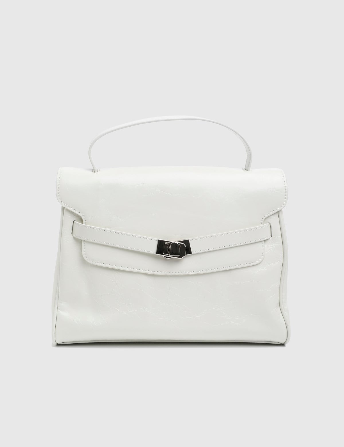 Adorata White Leather Women's Handbag