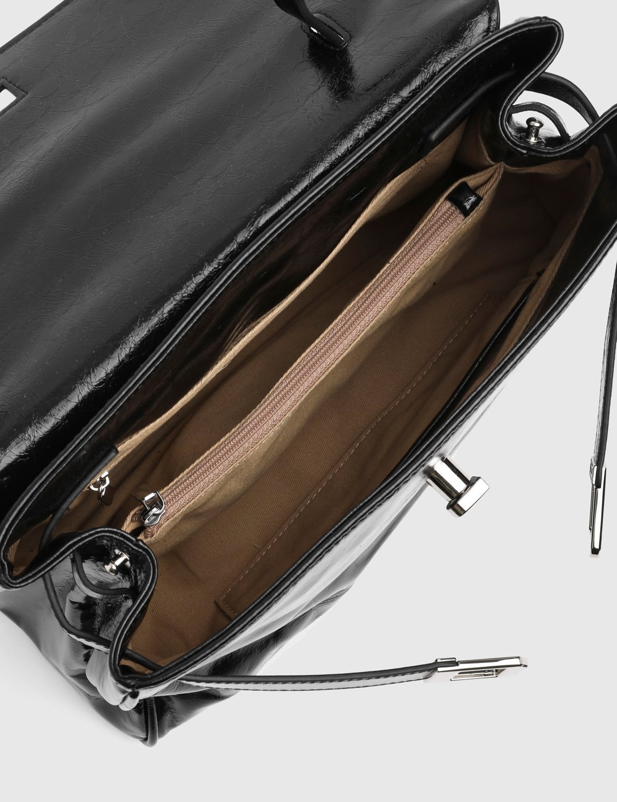 Adorata Black Leather Women's Handbag
