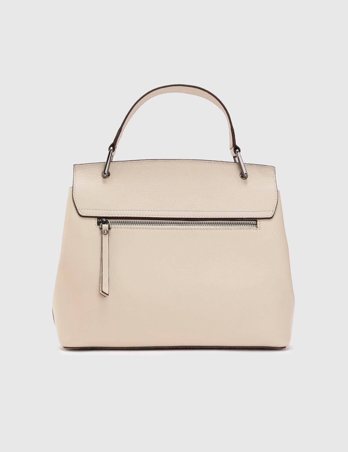 Aires Cream Floater Leather Women's Handbag