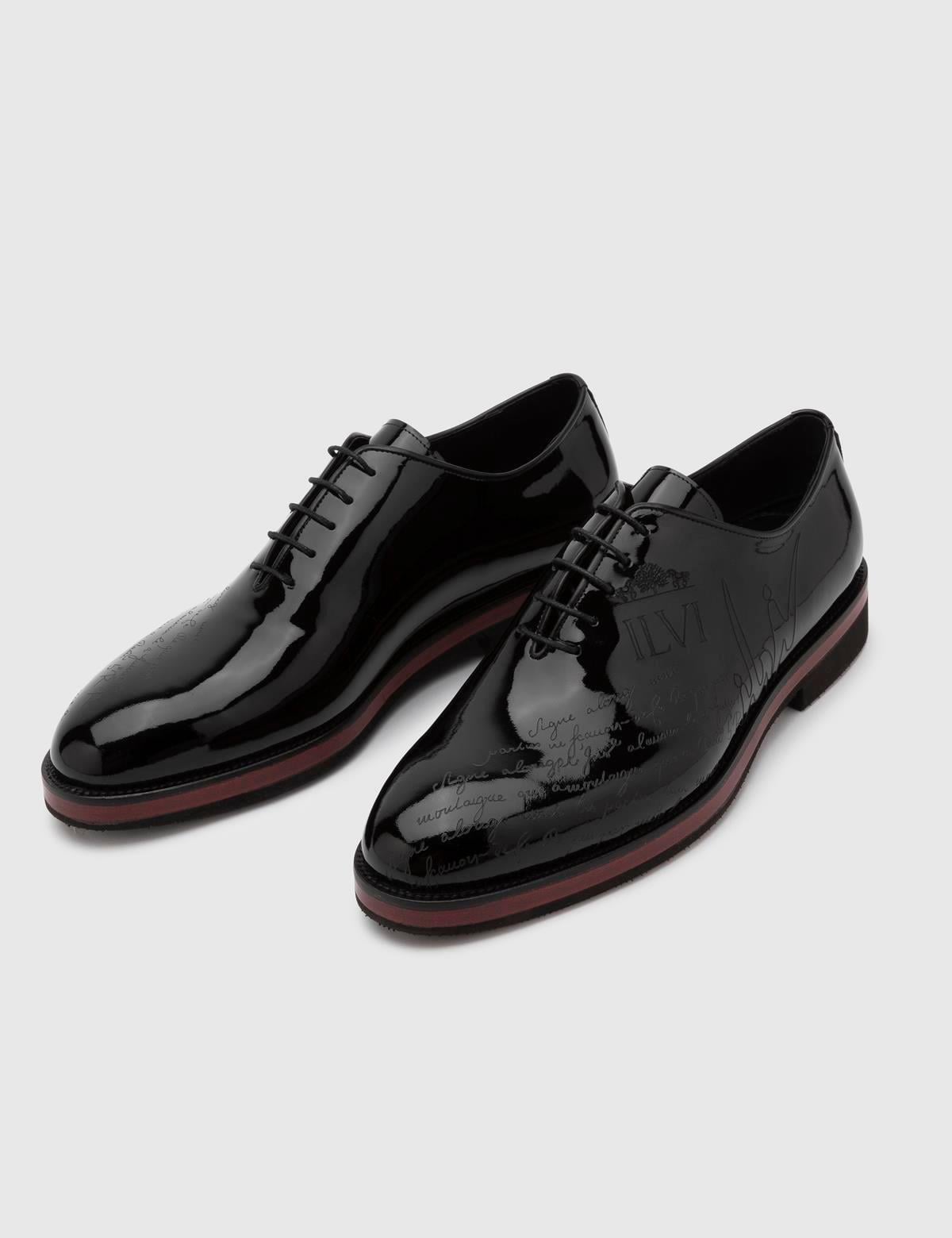 Akil Black Patent Leather Men's Oxford