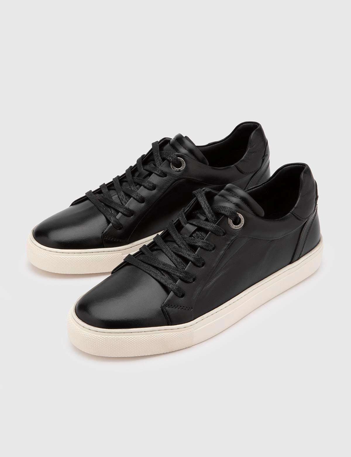 Albie Black Leather Men's Sneaker