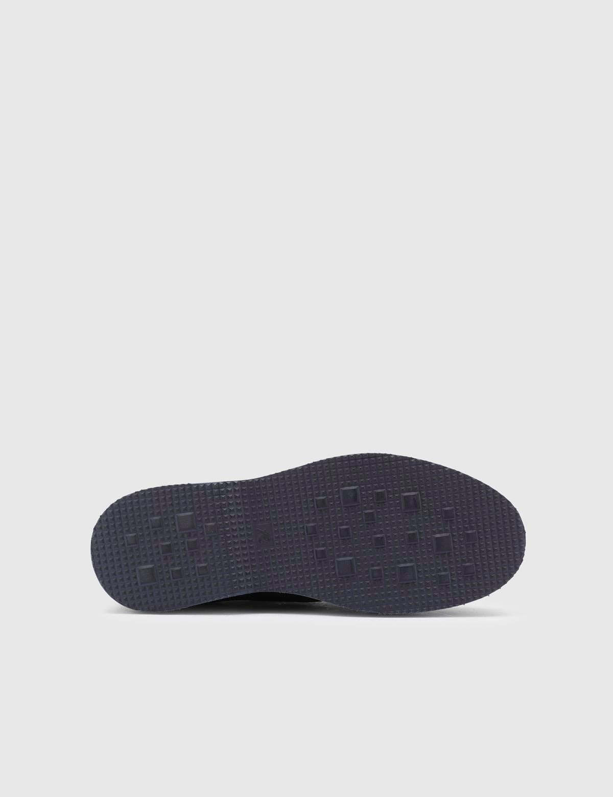 Aldin Navy Blue Suede Leather Men's Oxford