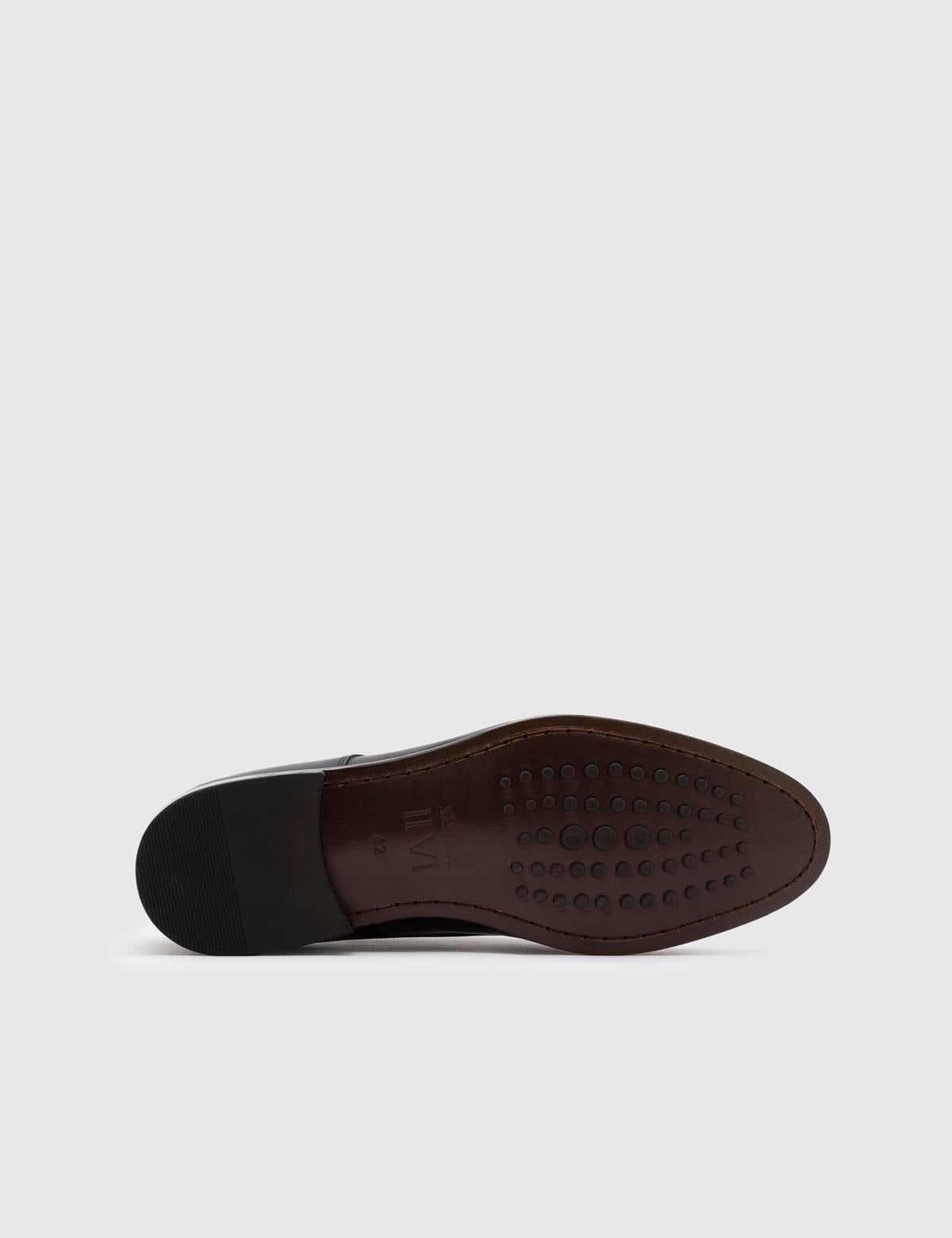 Aldrin Navy Blue Buffalo-Deer Leather Men's Classic Shoe