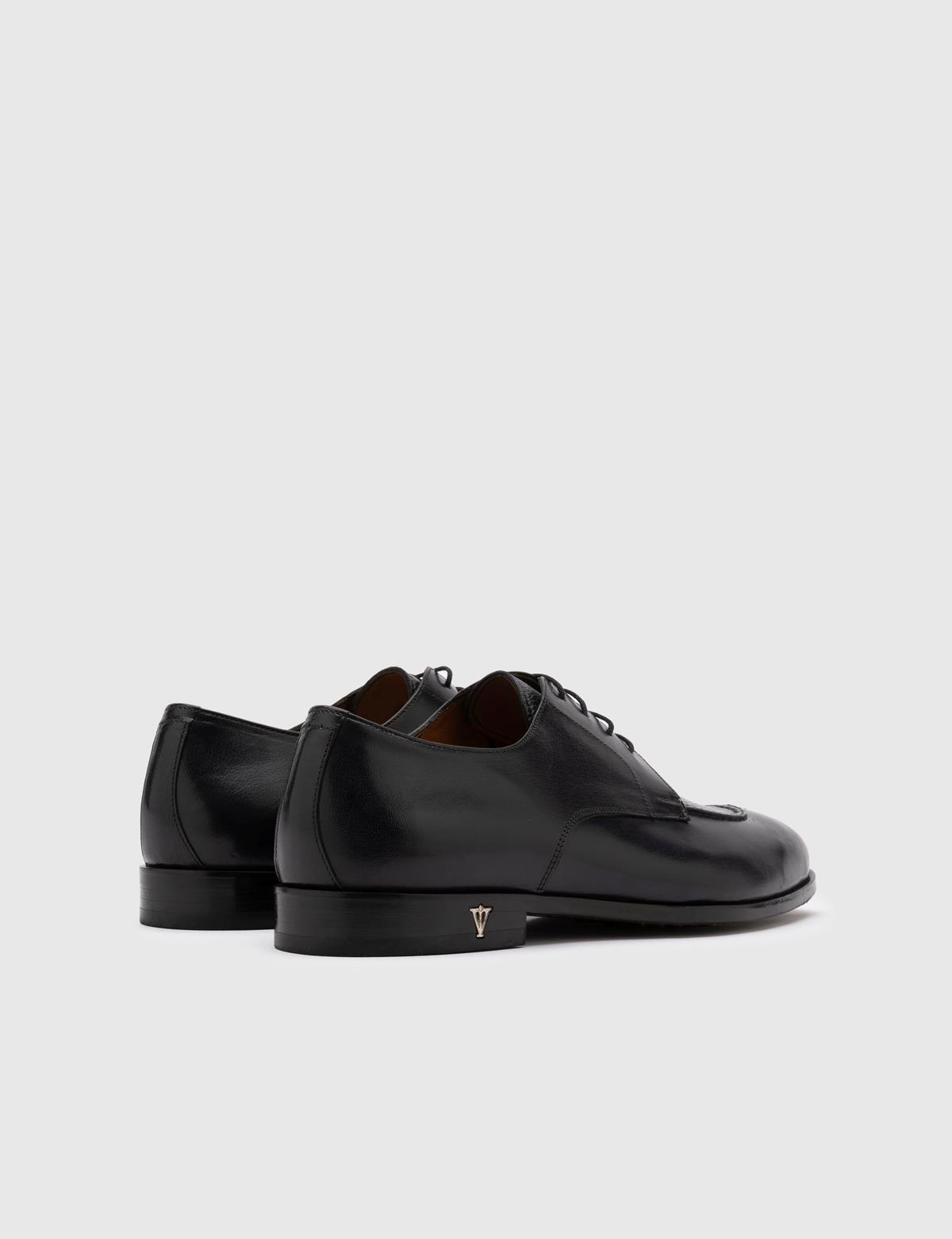 Aldrin Navy Blue Buffalo-Deer Leather Men's Classic Shoe