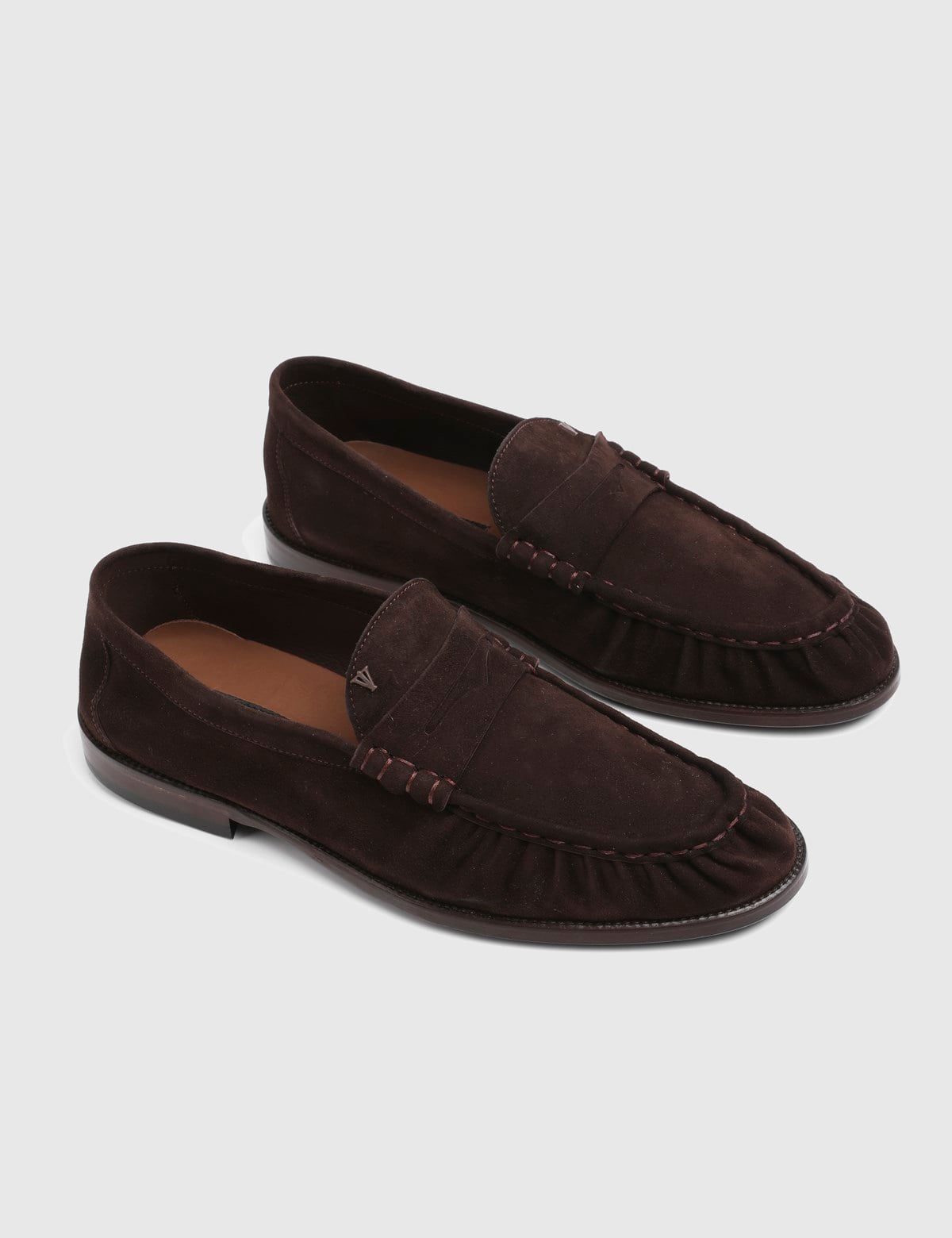 Alvise Brown Suede Kidskin Leather Men's Loafer