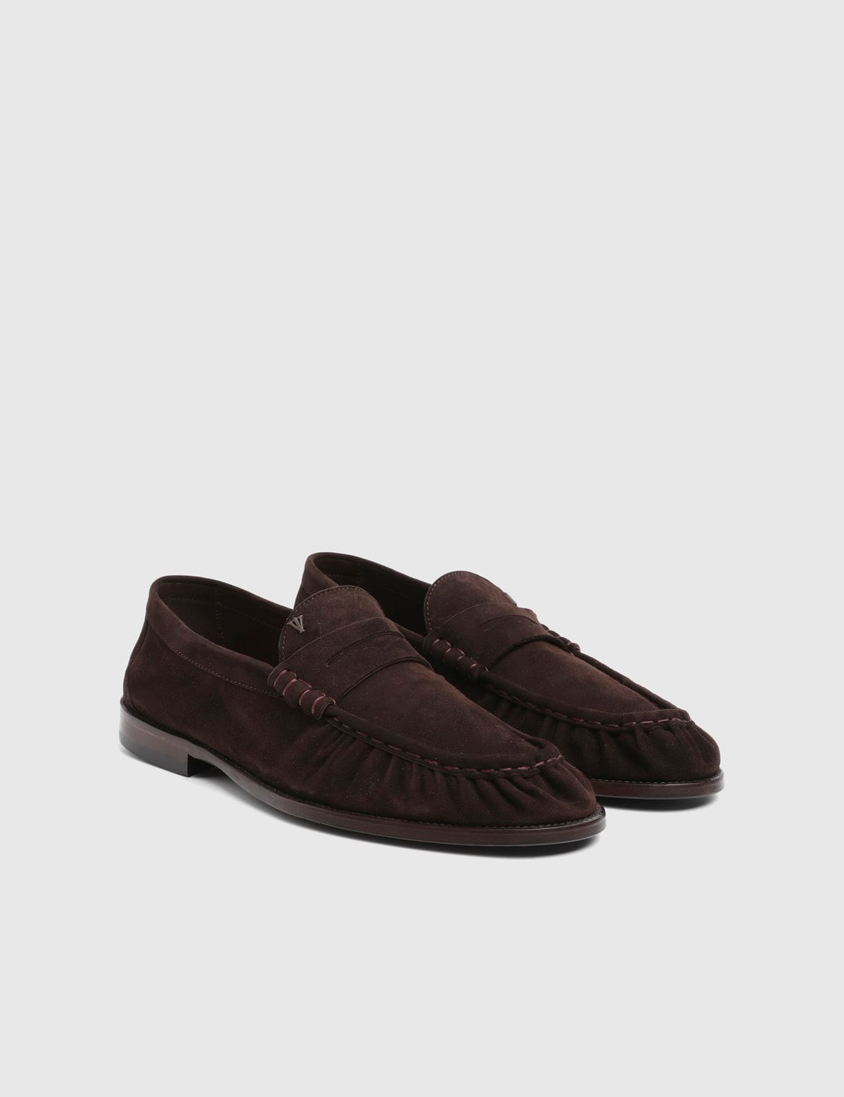 Alvise Brown Suede Kidskin Leather Men's Loafer
