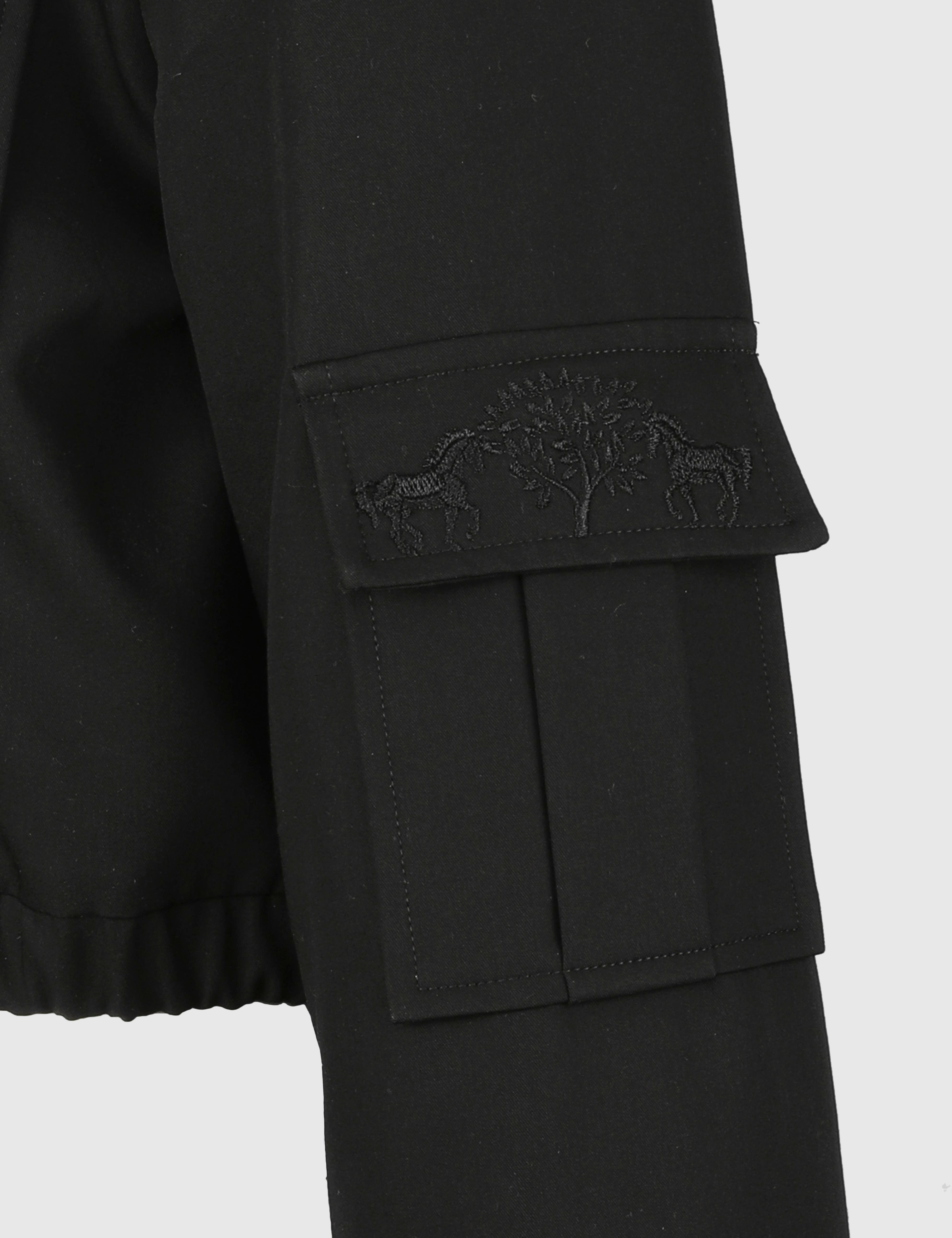 Ambra Black Women's Bomber Jacket