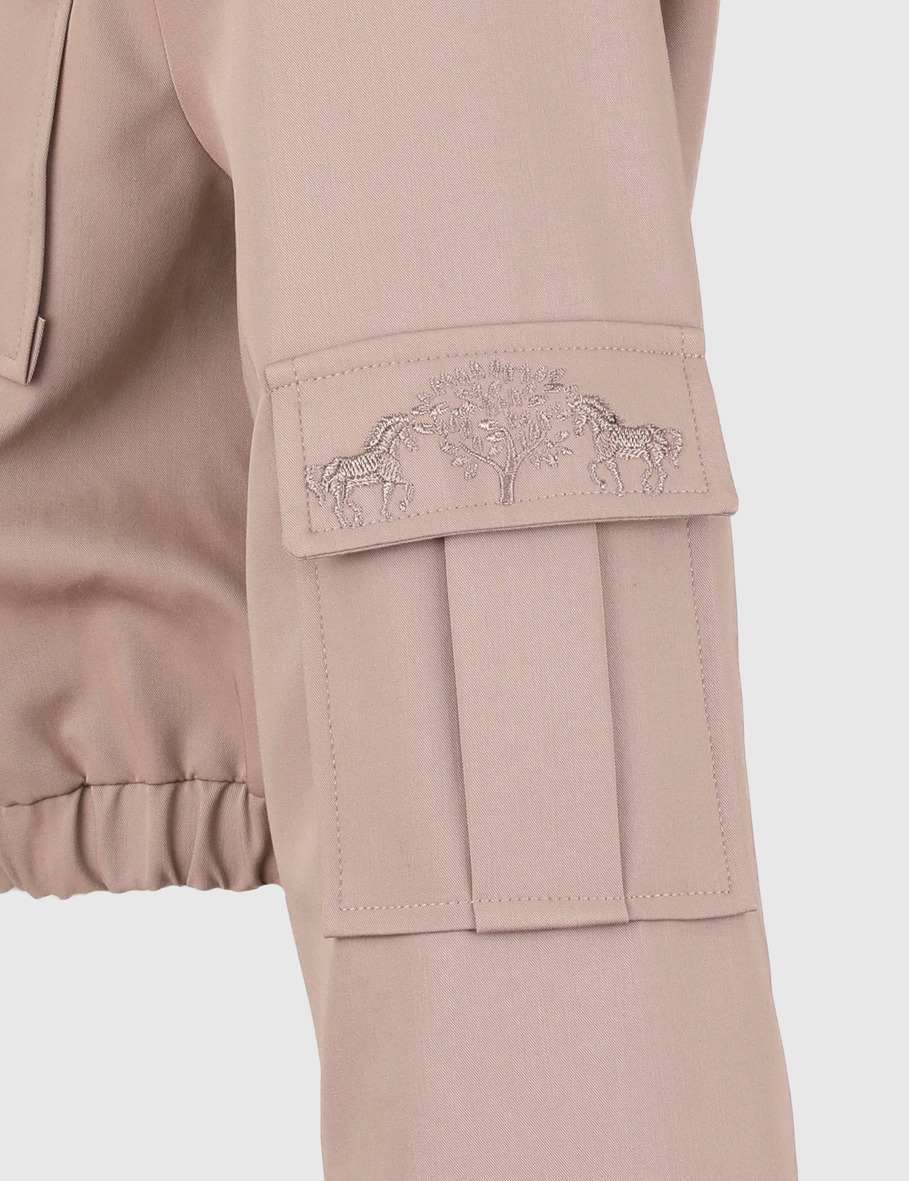 Ambra Mink Women's Bomber Jacket