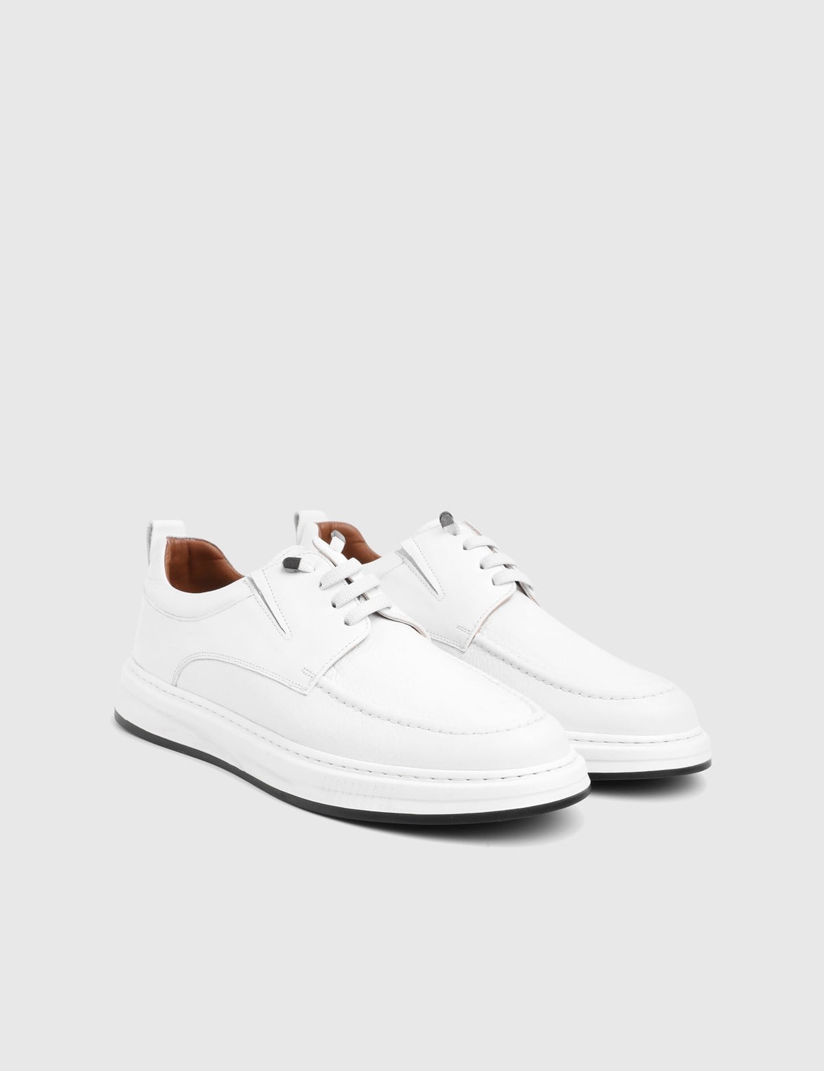 Andress White Floater Leather Men's Oxford