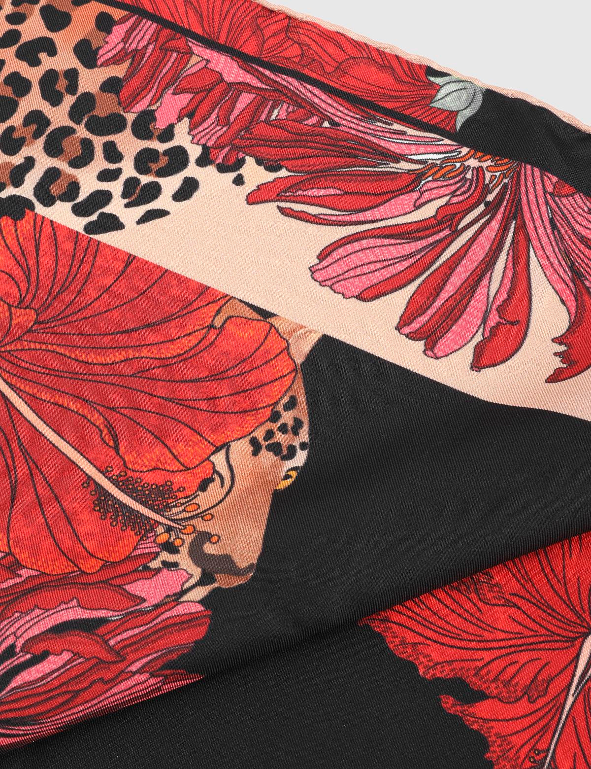 Anubis Red Silk Twill Women's Bandana