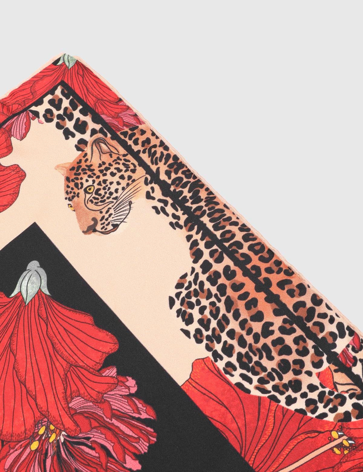 Anubis Red Silk Twill Women's Bandana