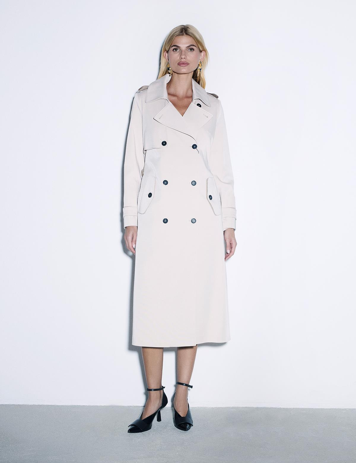 Arira Beige Women's Trench Coat