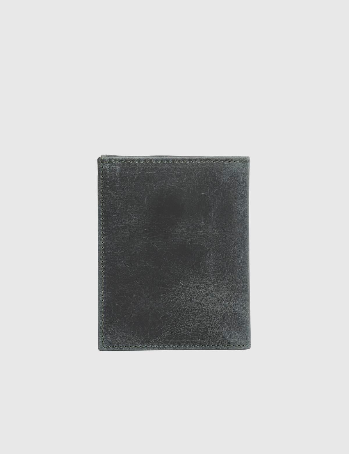 Aron Green Crazy Leather Men's Wallet