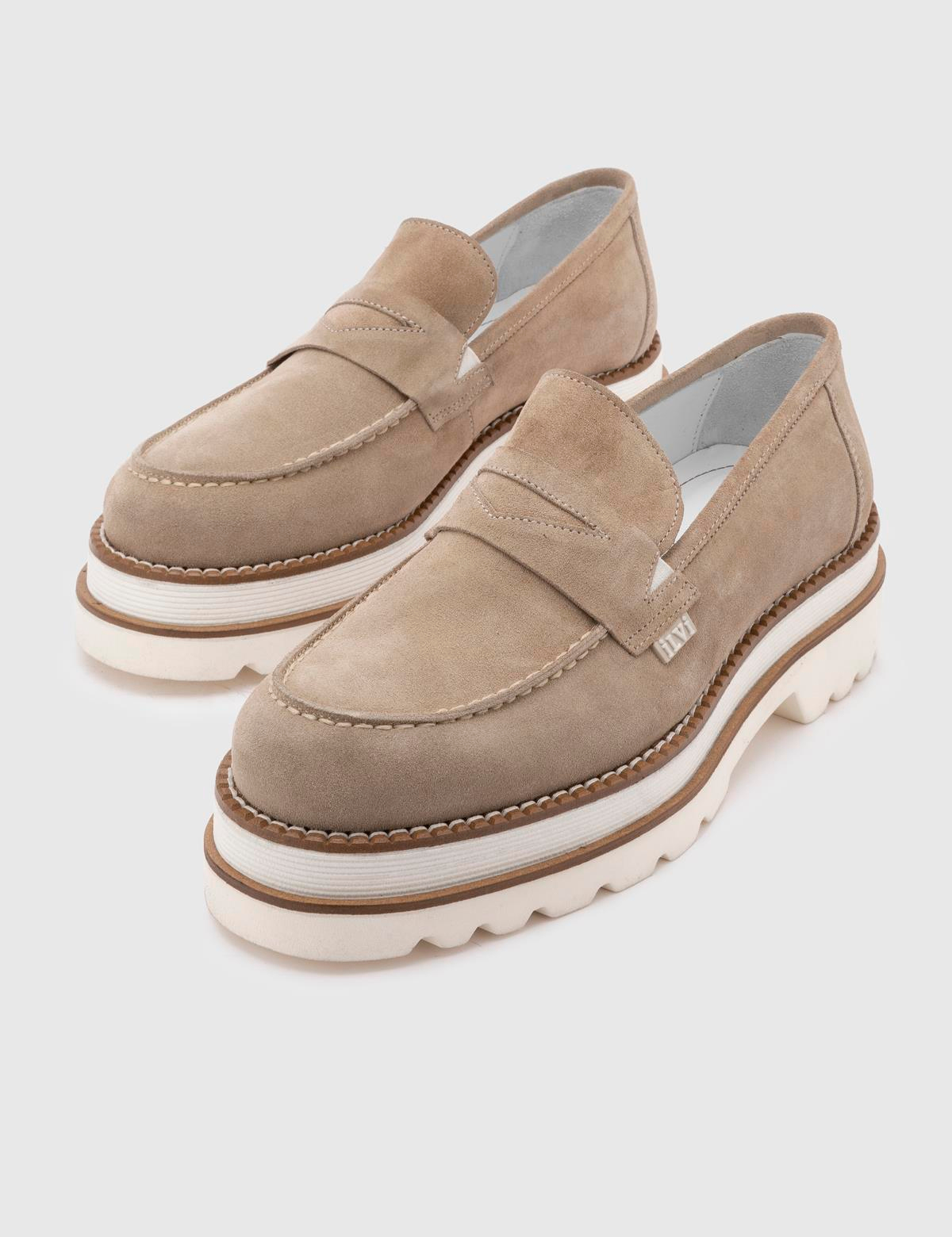 Arve Sand Suede Leather Men's Loafer