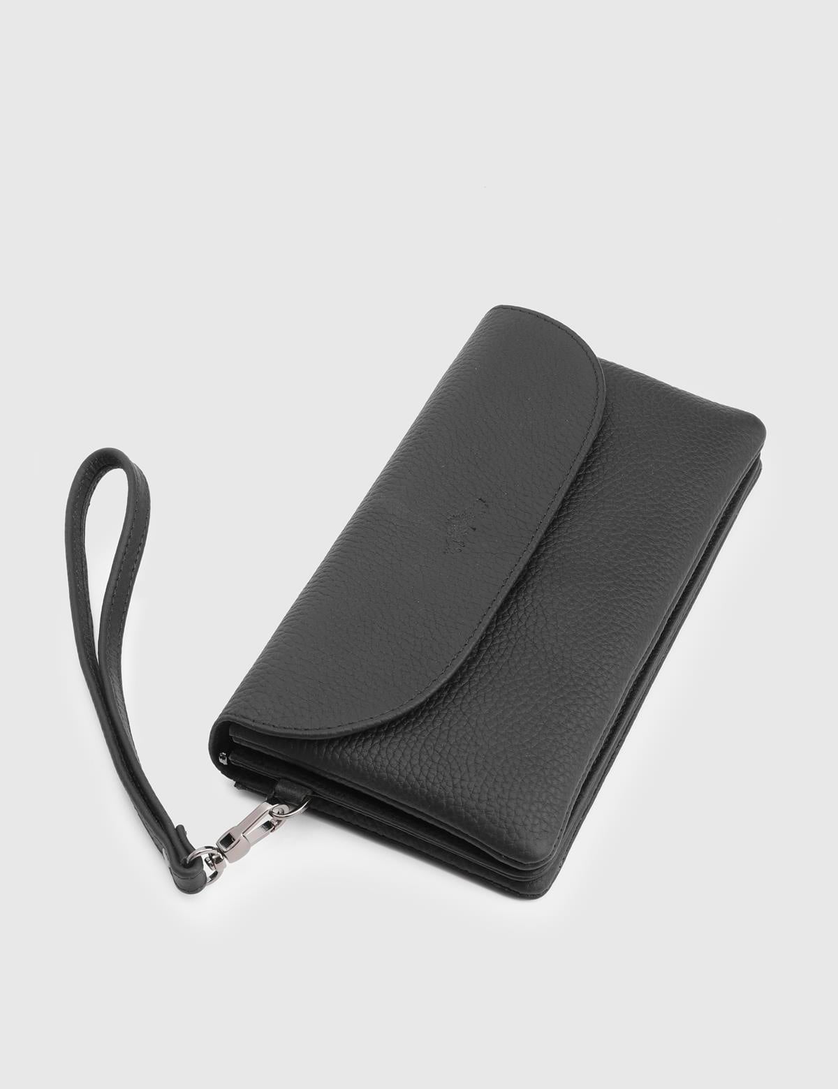 Arvin Black Floater Leather Women's Wallet