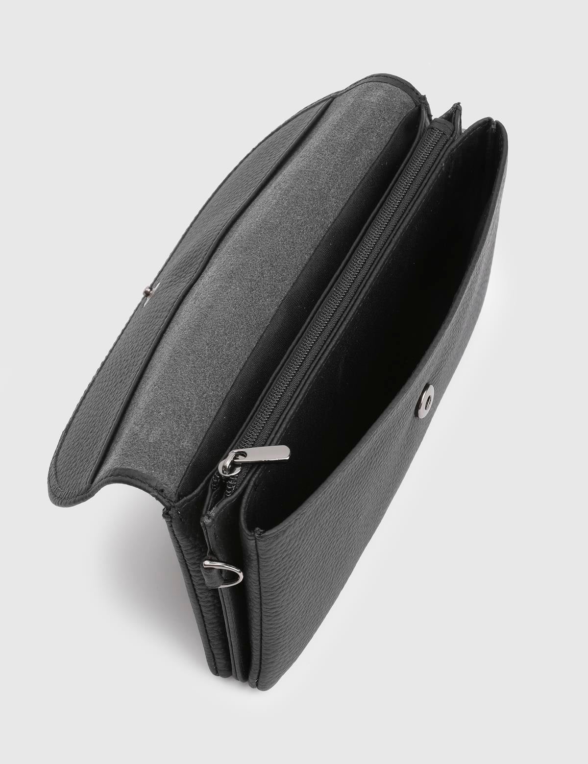 Arvin Black Floater Leather Women's Wallet