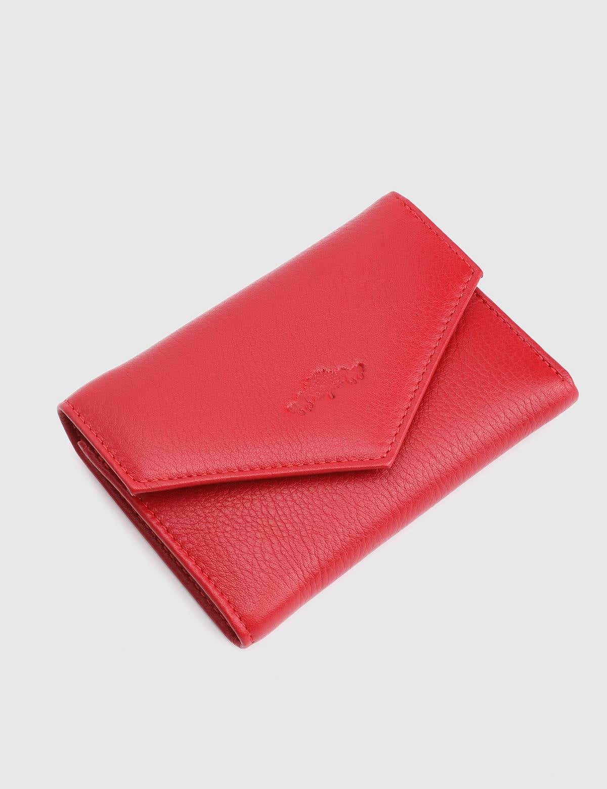 Aryan Red Floater Leather Women's Wallet